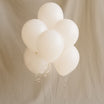 طقم بالونات هيليوم لون ابيض