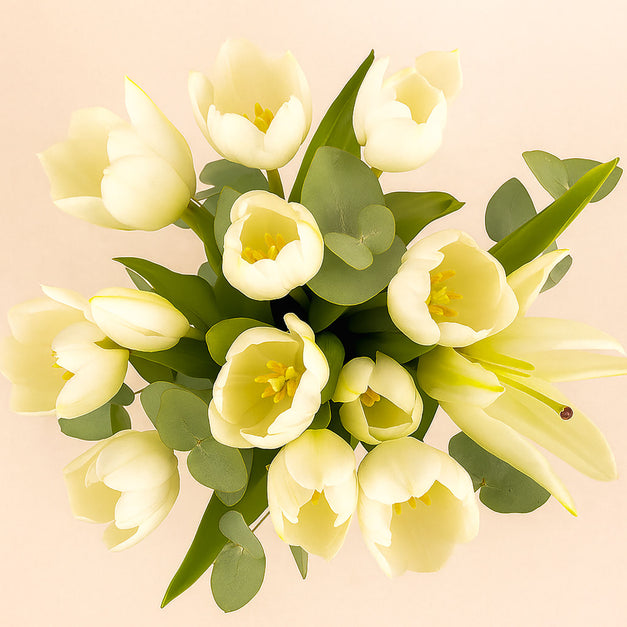 Saada | White Tulip n Lilies Vase
