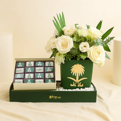 Saudi National Day Flowers n Chocolate Box