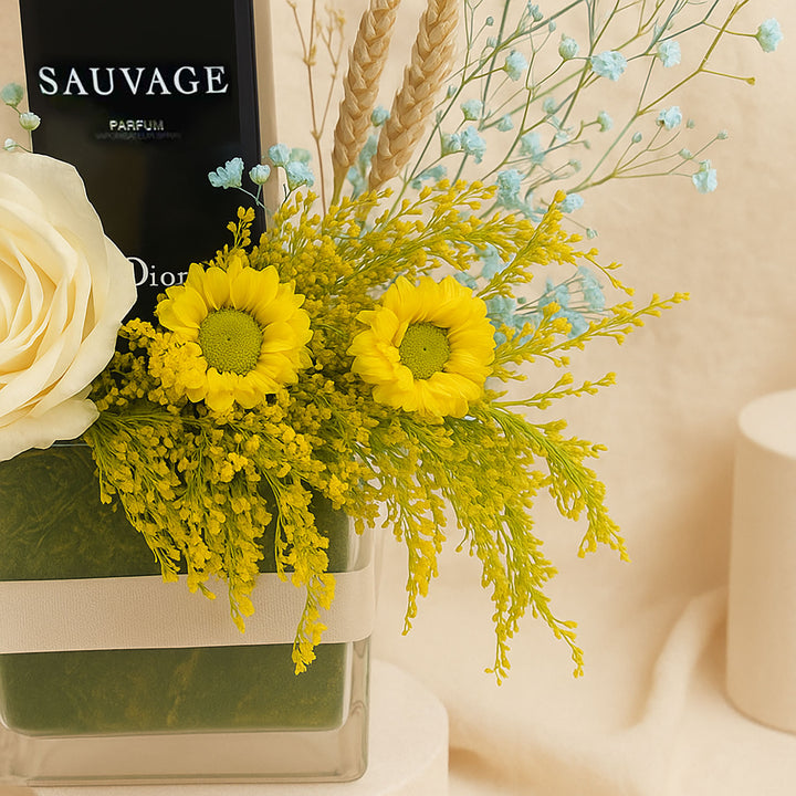 عطر ديور سوفاج رجالي و مزهرية ساحرة