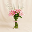 Sawsana Pink Lily Flower Vase