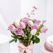 Stunning  Flower Vase n Delight Mom's Cake