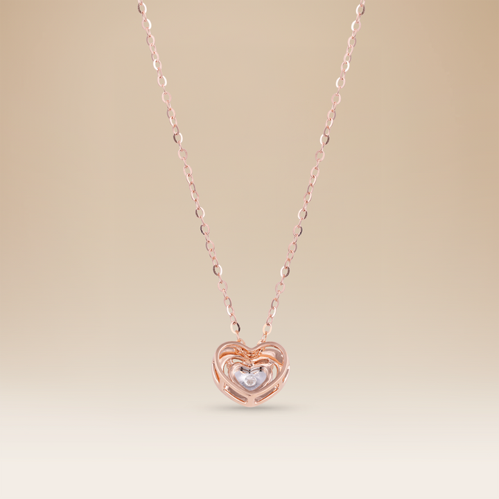 One True Love 18-Carat Gold Diamond Heart Pendant By Kooheji Jewelry