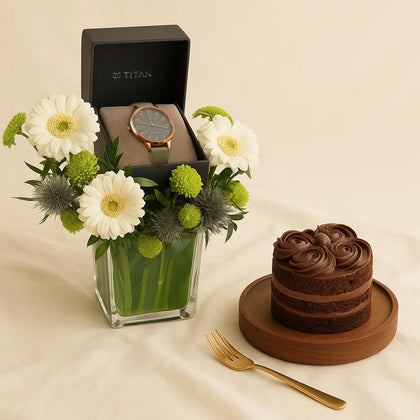 ساعة تيتان نيو ميناء أخضر نسائية