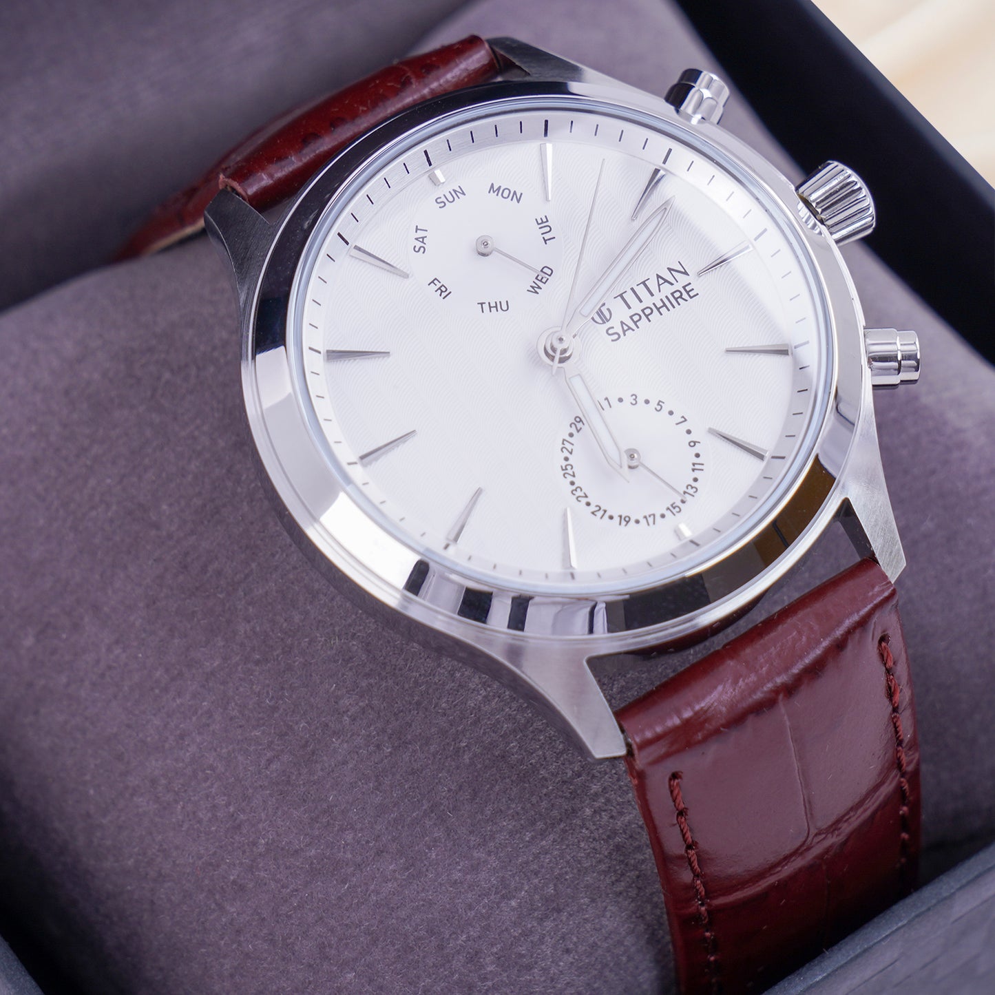 Titan Sapphire Men's Watch n Flower Vase