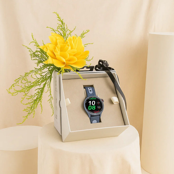 Titan Smartwatch With Yellow Rose