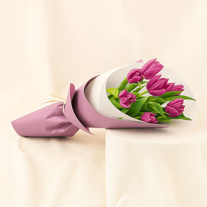 باقة ورد توليب فيوليت غريس