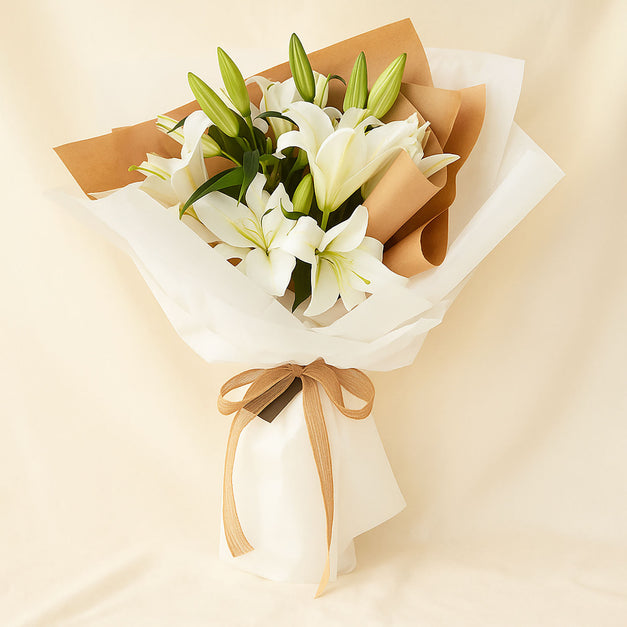 رقة لي لي | باقة ورد زهرة الزنبق