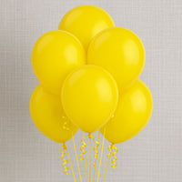 Yellow Helium Balloon Set