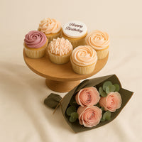 Yummy Vanilla Birthday Cupcakes