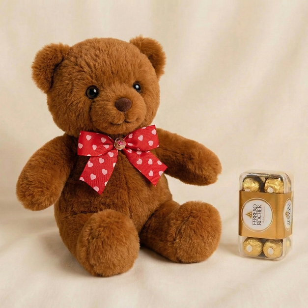 Pink Teddy n Chocolates