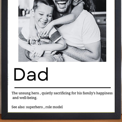 Dad Definition Photo Frame Gift For Dad