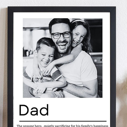Dad Definition Photo Frame Gift For Dad