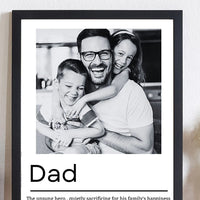 هدية للأب | برواز صور تعريف الأب