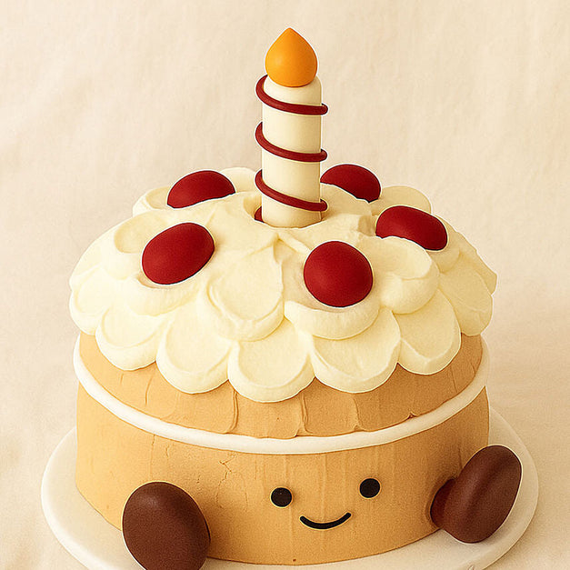 Amusable Brown Birthday Cake