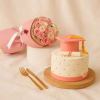 Pink Baby Rose Bouquet in Eco Pink Wrap