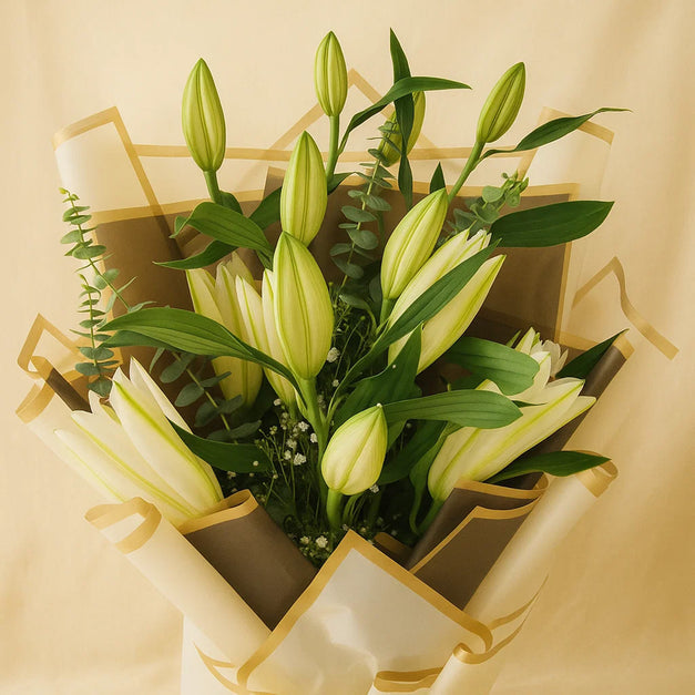 Mini White Lily Bouquet