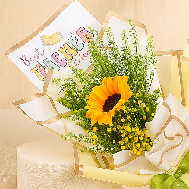 Sunflower Bouquet For Teachers Day