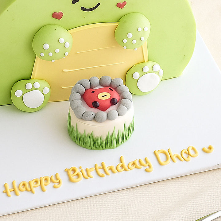Happy Birthday Dino Kids Cake