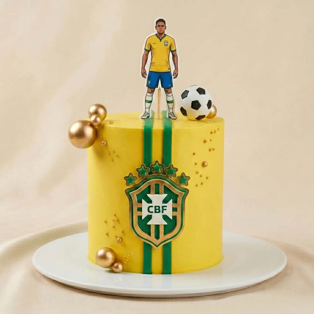 كيكة منتخب البرازيل لكرة القدم بالشوكولاتة 1.5 كجم