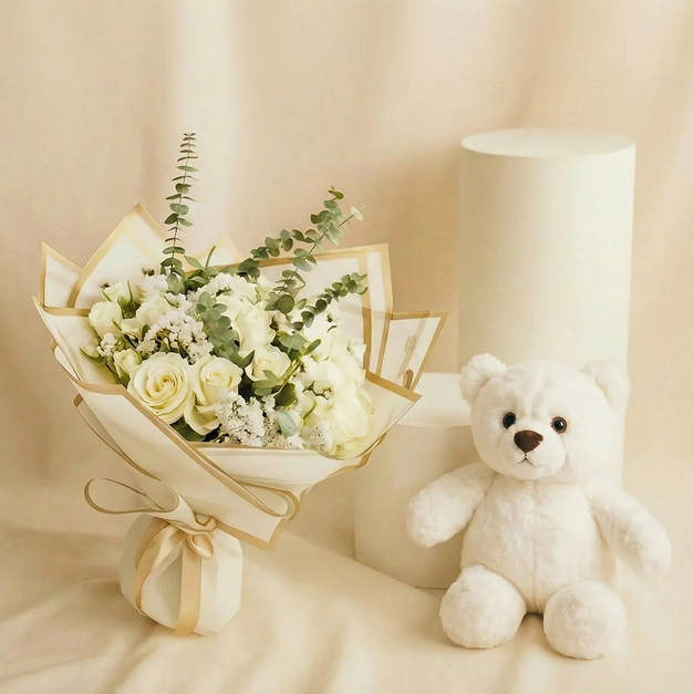 باقة ورد همسات العاج