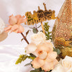 Golden Tray Flower Eid Arrangement