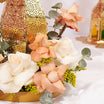Golden Tray Flower Eid Arrangement