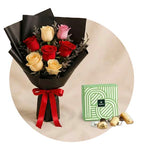 ورد مع شوكولاته