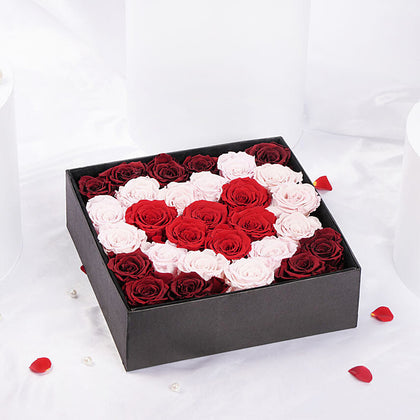  Forever Rose Heart Box