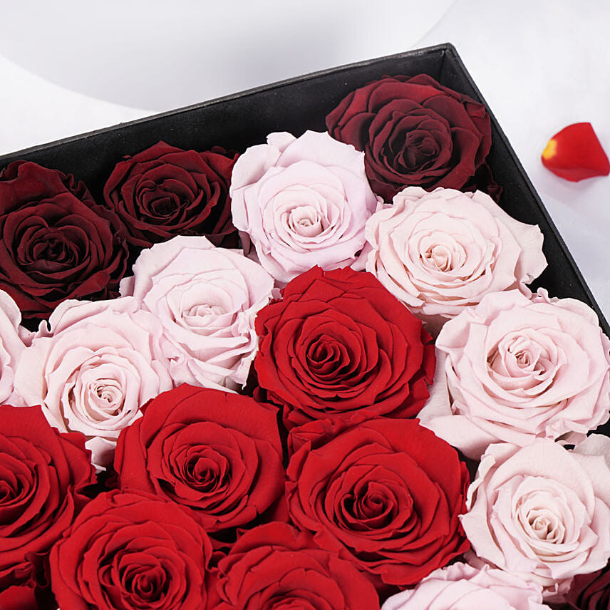  Forever Rose Heart Box