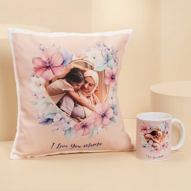 Love You Mama Printed Cushion n Mug