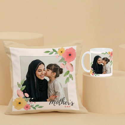 Personalised Moments With Mom Cushion n Mug