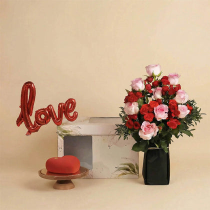 بوكس الحب | كيك وورد الفالنتاين