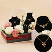 Fontenay Jewelry Set with Red Roses & Carnation