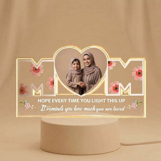 Mom's Glow LED Photo Lamp With Base