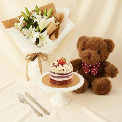 Lily Whisper Flower Bouquet