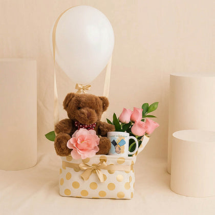 Sisterhood Love Roses n Gift Basket
