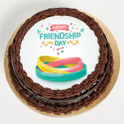 Friendship Day Chocolate Cake