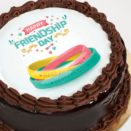 Friendship Day Chocolate Cake