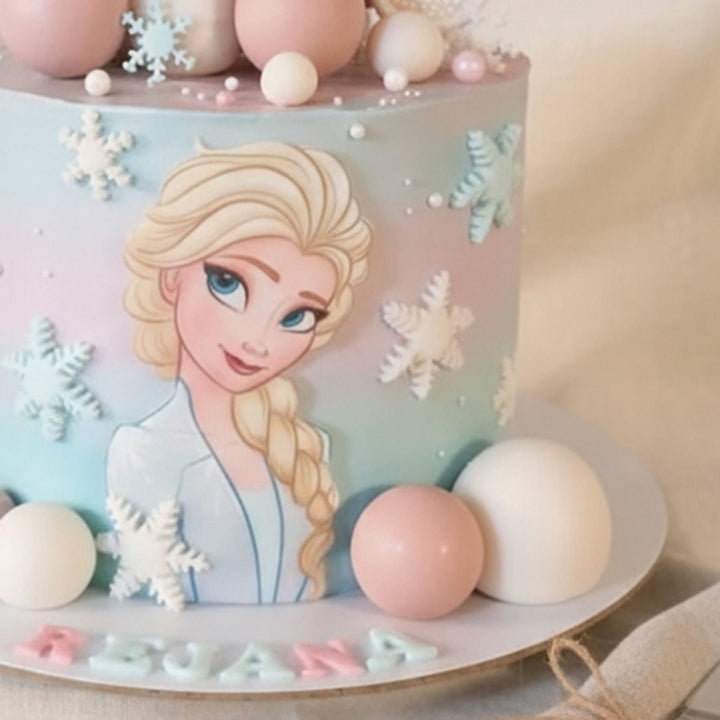 Frozen Princess Theme Birthday Cake