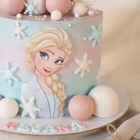 Frozen Princess Theme Birthday Cake