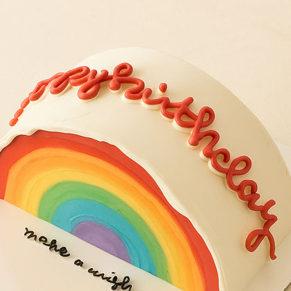 Happy Birthday Rainbow Cake