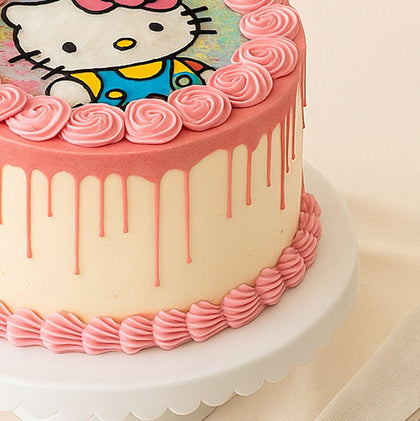 Hello Kitty Designed Cake For Girls