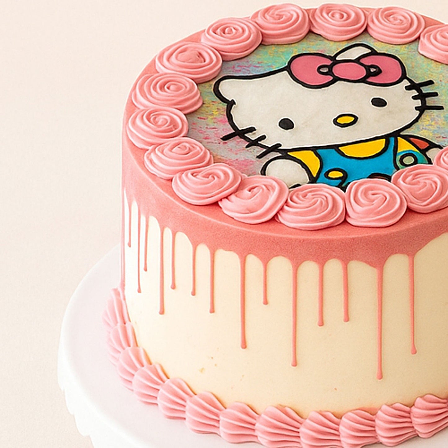 Hello Kitty Designed Cake For Girls