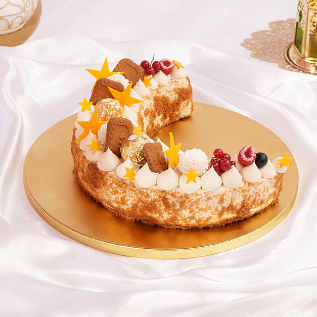 Lotus Vanilla Crescent Cake