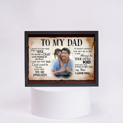 Framed Wall Art with Father's Day Message