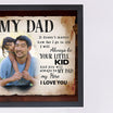 إطار لوحة جدارية مع رسالة هدية للأب