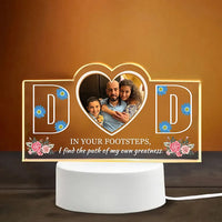 Customized Table Photo Lamp For Dad 