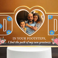 Customized Table Photo Lamp For Dad 