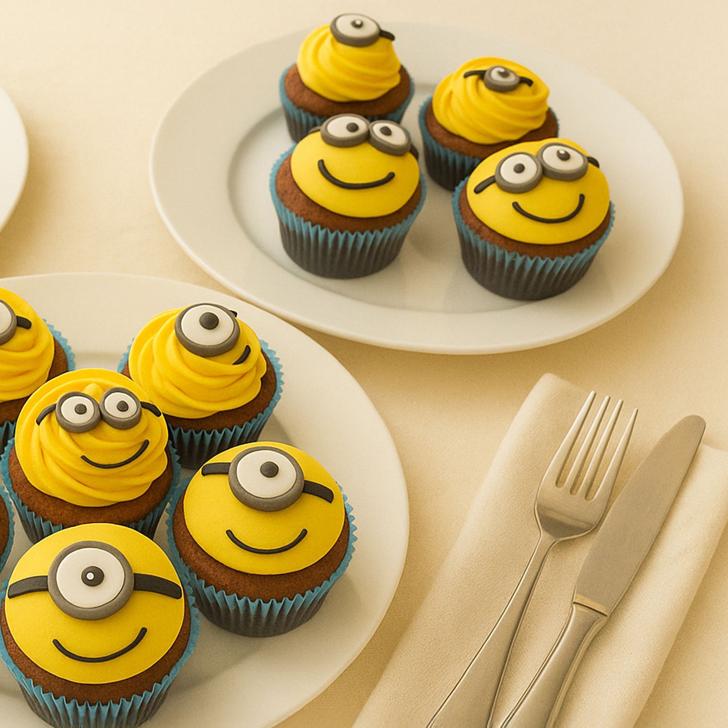 Minion Theme Kids Cupcakes